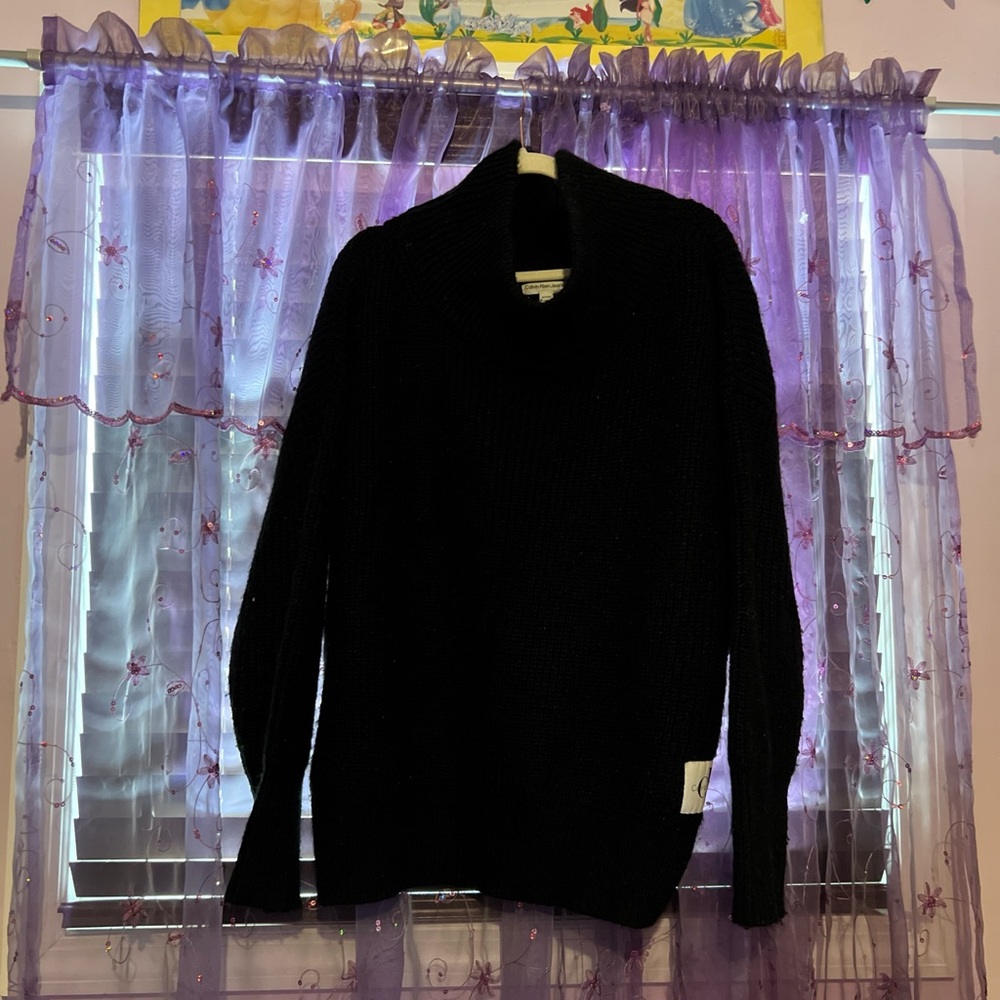 calvin klein turtleneck sweater